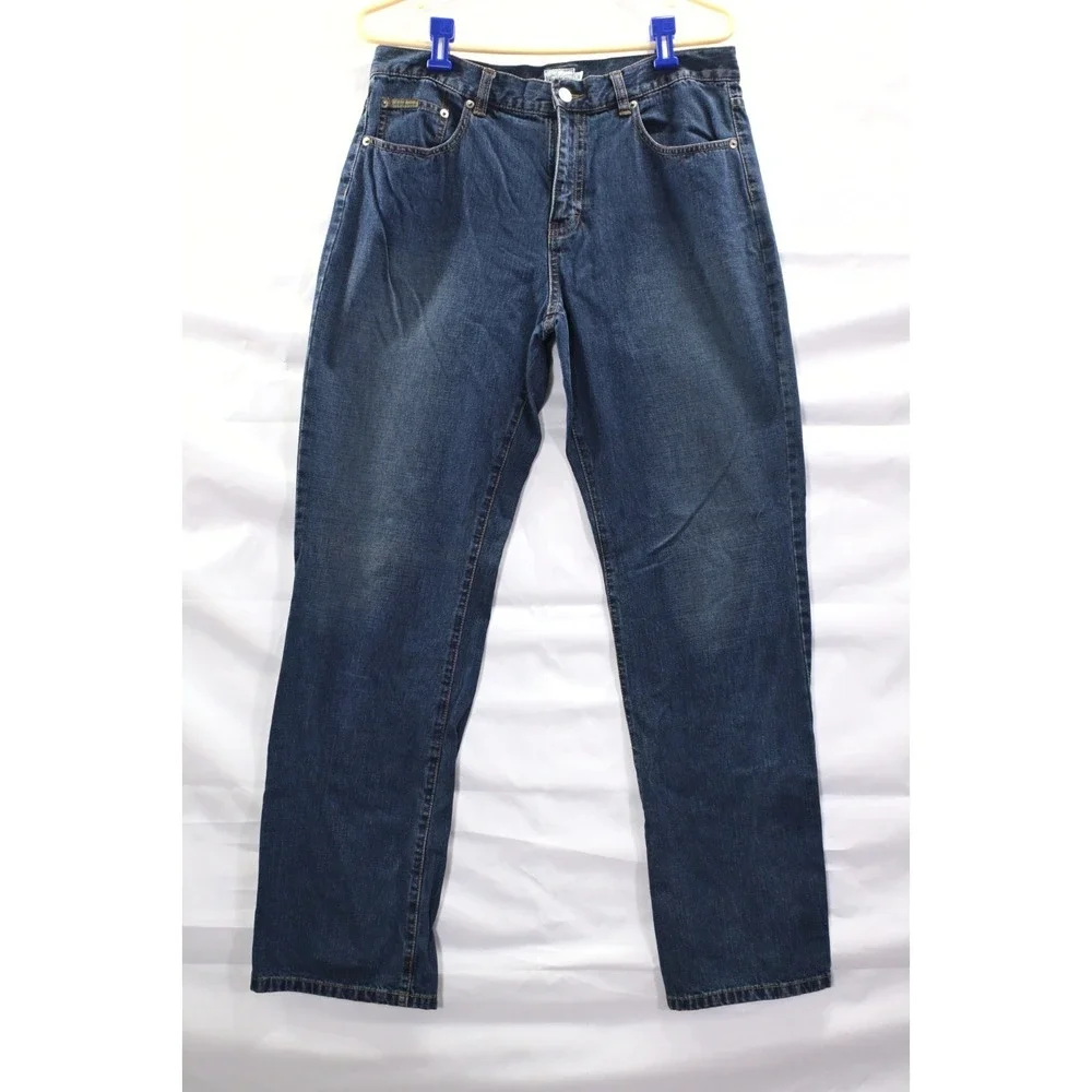 Vintage Calvin Klein Jeans Women's 12 Dark Wash Straight Leg Denim Jeans Y2K USA